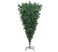 Gecheer Albero di Natale Artificiale Capovolto 210 cm Verde, Regolabili, Acciaio, Riutilizzabile, Decorazione Natalizia