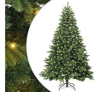 Gecheer Albero di Natale artificiale con 300 LED, design contemporaneo, materiali PVC e PE, luce bianca calda, per salotto, giardino, terrazza