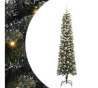 Gecheer Albero di Natale artificiale, conico moderno, PVC, luci LED, 50.5 x 50.5 x 180 cm, per soggiorno o patio