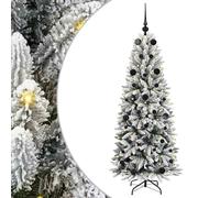 Gecheer Albero di Natale artificiale, design funzionale, 63 x 63 x 150 cm, PVC, albero sempreverde, luci LED, for decorazioni natalizie, spazio interno, spazio esterno