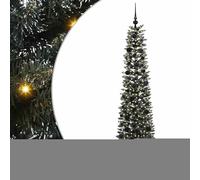 Gecheer Albero di Natale artificiale, forma conica moderna, 50.5 x 50.5 x 180 cm, PVC di alta qualità, luci LED a striscia USB, per soggiorno o patio