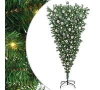 Gecheer Albero di Natale Artificiale Pre-Illuminato Capovolto, Ideale per Salotto, Struttura in PVC, Riutilizzabile, Decorazione Stagionale