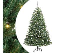 Gecheer Albero di Natale Artificiale, Rami Pieghevoli Verde 240 cm Design Cono Semplice Contemporaneo, PVC Resistente Durevole, per Piccoli Appartamenti Grandi Eventi Feste