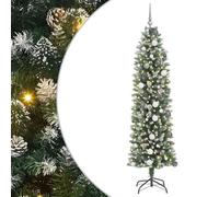 Gecheer Albero di Natale Artificiale Sottile Verde 210 cmAlbero Natale luminoso