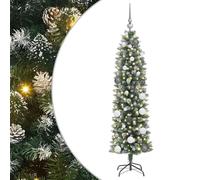 Gecheer Albero di Natale Artificiale Sottile Verde PlasticaAlbero Natale luminoso