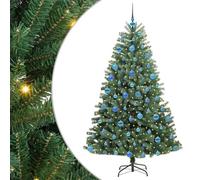 Gecheer Albero di Natale Artificiale Verde 180 cm, Design Conico, Resistente, Flessibile, Ideale per Piccoli Appartamenti e Grandi Eventi