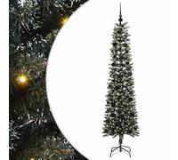 Gecheer Albero di Natale artificiale verde conico, con luci LED incorporate, 50.5 x 50.5 x 180 cm, in PVC, per soggiorno o patio