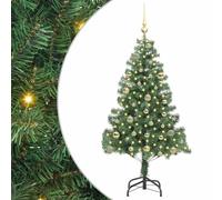 Gecheer Albero di Natale LED Verde 150 cm, Illuminazione Flessibile, Decorazione Festosa, Alta Qualità, PVC, per Interni ed Esterni