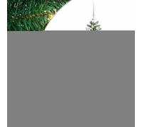Gecheer Albero di Natale snodato con 150 LED, design conico illuminazione calda, PVC aspetto realistico, base metallo stabilità, luci LED decorative luce bianca, for interni esterni