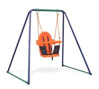 Gecheer Altalena Singola e Altalena da Bimbi 2-in-1 ArancioneGiochi altalena per bambini