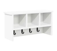 Gecheer Appendiabiti a muro Bianco 50 x 16 x 26 cm Legno multistratoMobile per Ingresso