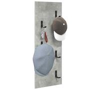 Gecheer Appendiabiti a muro Grigio cemento 30 x 1.5 x 80 cmAppendiabiti da Parete
