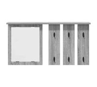 Gecheer Appendiabiti a muro Grigio sonoma 85 x 10 x 45 cmAppendiabiti da Parete