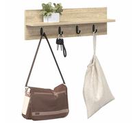 Gecheer Appendiabiti a muro rovere sonoma 60 x 10.5 x 18 cmAppendiabiti da Parete