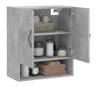 Gecheer Armadietto a Muro Grigio Cemento 60x31x70 cm Legno MultistratoMobile Parete Moderno