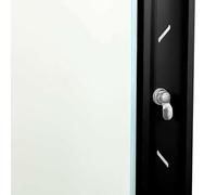 Gecheer Armadietto di rete Nero 53 x 45 x 30 cm AcciaioArmadietto Rete Acciaio