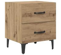Gecheer Armadietto per letto 2 pcs rovere artigianale 40 x 35 x 47,5 cmComodino Rovere Artigianale