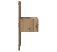 Gecheer Armadietto per letto con cassetto 2 pcs rovere artigianaleComodino Rovere Artigianale