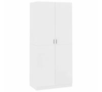 Gecheer Armadio, 90x52x200 cm, in legno multistrato, bianco, per camera da letto