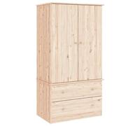 Gecheer Armadio, ALTA 90x55x170 cm, Legno Massello di Pino, per Camera da Letto
