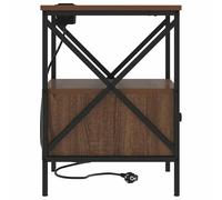 Gecheer Armadio da Notte 2 pcs Rovere marrone 41.5 x 40.5 x 55 cmComodini moderni