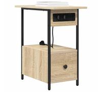 Gecheer Armadio da Notte con cassetto rovere sonoma 60 x 30 x 61 cmComodini moderni