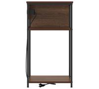 Gecheer Armadio da Notte Rovere marrone 41 x 28 x 76 cmComodini moderni