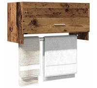 Gecheer Armadio Legno Vecchio 70x32,5x35 cm in Legno Multistrato,Armadio Sospeso,Mobile Pensile da Bagno,Mobile per Lavatrice,Armadietto da Parete per Il Cucina,Bagno o Zona Lavanderia,P856618