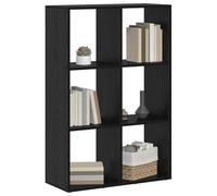 Gecheer Armadio per Libri Rovere nero 69.5 x 29 x 103.5 cmClassificatore Acciaio