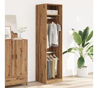Gecheer Armadio,Vestiti,Guardaroba,Moderno,Salvaspazio,Alto,con Appendiabiti,Truciolato,Rovere,50x50x200 cm,Armadio con Appendiabiti,Armadio Soggiorno Moderno Armadio Camera da Letto
