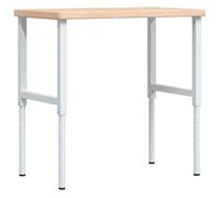 Gecheer Banco Lavoro di Rovere, Dimensioni 100x60 cm, Resistente agli Insetti e ai Funghi