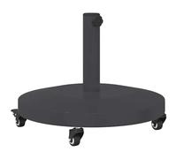 Gecheer Basi per ombrelli da esterno Grigio scuro 48 x 48 x 32.5 cm