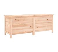 Gecheer Baule,Contenitore,Portaoggetti,da Giardino,da Esterno,Patio,in Legno di Abete,Naturale,150x50x56,5 cm,Baule da Esterno,Baule da Giardino,Baule in Legno,Contenitore Legno
