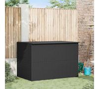 Gecheer Baule da giardino nero, 150x100x100 cm, polyrattan, per esterni