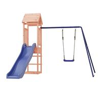 Gecheer Casetta con Arrampicata,Set da Gioco da Esterno,Casette Bambini,Giochi da Giardino per Bambini,Parco Giochi per Il Giardino,Parco Giochi Bambini Esterno,in Legno Massello di Douglas