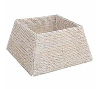 Gecheer Collare per Albero di Natale, Base per Albero Natale in Giacinto d'Acqua, Texture Intrecciata, Design Moderno e Minimalista, Elegante, per Soggiorno o Spazio Esterno, 50 x 50 x 25 cm