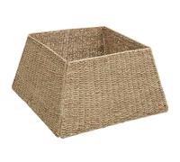 Gecheer Collare per Albero di Natale Marrone, texture intrecciata, design chic, 50 x 50 x 25 cm, seagrass, per soggiorno o giardino