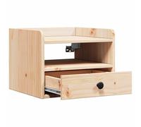 Gecheer Comodino Marrone 38 x 36 x 29.5 cm Legno di pino masselloComodini moderni