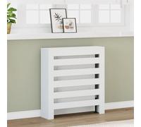 Gecheer Copertura Termosifone Bianca 78x20x82 cm Legno Multistrato,Copritermosifone a Doghe,Copertura Termosifone,Copertura per Termosifone in MDF,Copritermosifone Moderno,P852681