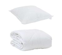 Gecheer Copripiumino Microfibra Bianco, Leggero, Ideale per Tutte le Stagioni, 2 Pcs Set