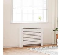 Gecheer Copritermosifone Elegante in MDF Bianco - Dimensioni 112x19x81,5 cm