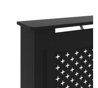 Gecheer Copritore Radiatore Nero Estetico 112x19x81 cm - Ideale per Cornici e Libri, Dimensioni Esterne 112x19x81 cm