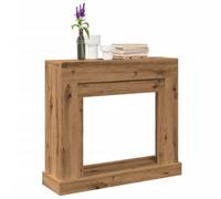 Gecheer Cornice per Camino Rovere Artigianale 100x30x87,5 cm Truciolato,Cornice per Caminetto, Struttura per Camino, Decorazione Camino,P854570