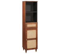 Gecheer Credenza con cassetto con lo scaffale con archiviazione con porta Marrone 38 x 33.5 x 160 cmCredenza rovere