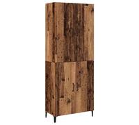 Gecheer Credenza Legno, mobile moderno con design elegante, spazio di stoccaggio versatile, costruzione in legno ingegnerizzato, retro rifinito, 69,5 x 34 x 180 cm for soggiorno o camera da letto