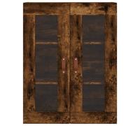 Gecheer Credenza Rovere Fumo 69,5x34x180 cm in Legno MultistratoMobile per Ingresso