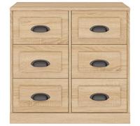Gecheer Credenza Rovere Sonoma 70x35,5x67,5 cm in Legno MultistratoMobile per Ingresso