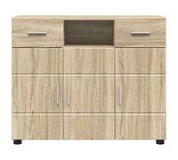 Gecheer Credenza rovere sonoma 88.5 x 30.5 x 73 cm Legno multistratoCredenza Artigianale Rovere