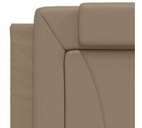 Gecheer Cuscino Testiera Cappuccino 90 cm in SimilpelleTestiera LED Imbottita