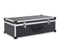 Gecheer Custodia CD, per 80 CD alluminio ABS nero per collezionisti